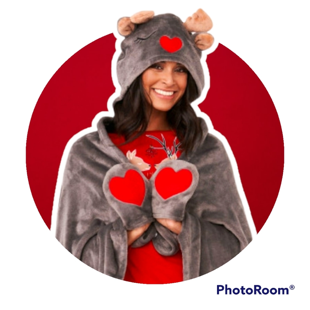 🆕️🎁Reindeer Snuggle Blanket ❄